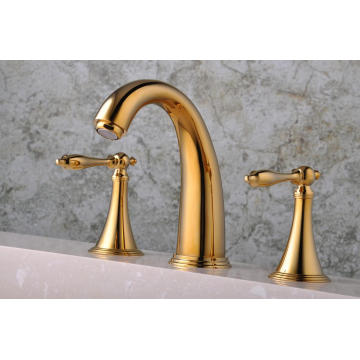 Q30213G позолоченные три отверстия 8" faucet тазика 